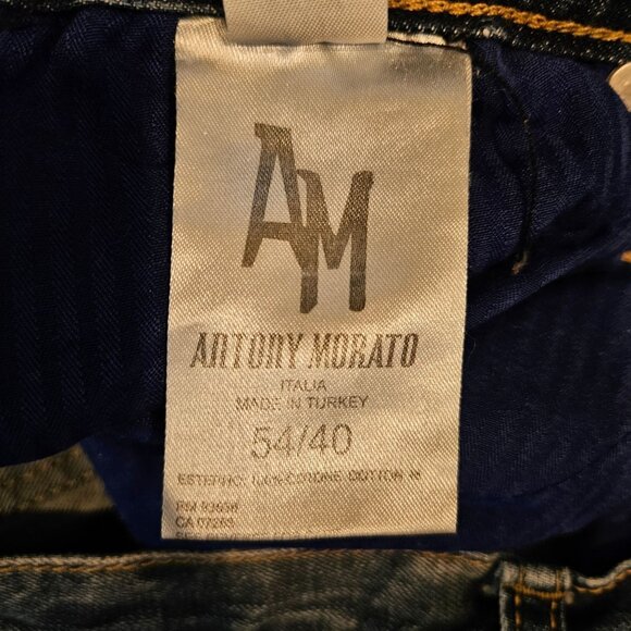 Antony Morato Mens 38x34 Distressed Slim Fit Jeans Italian Blue Denim Casual - Picture 16 of 16